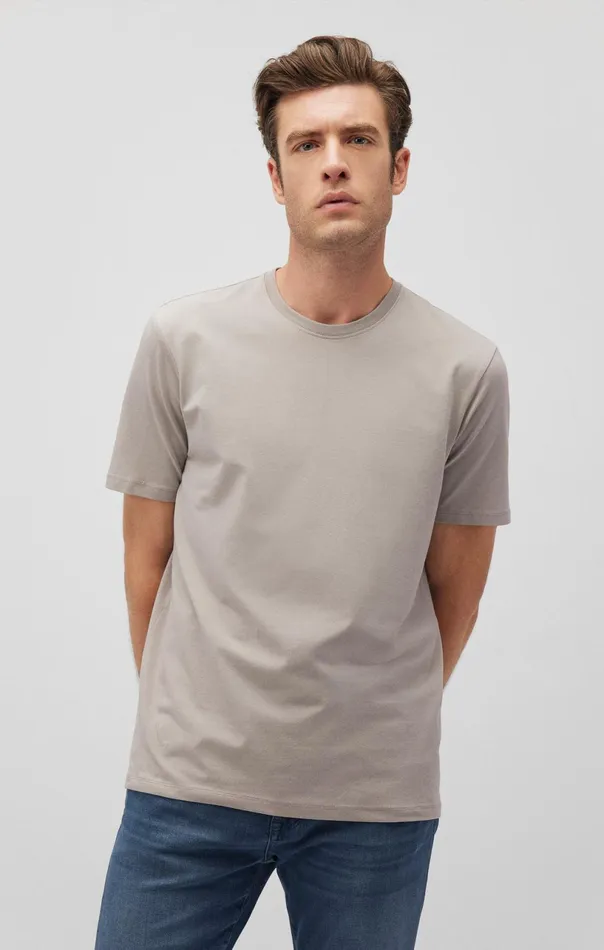 Basic Crew Neck TShirt In Paloma Men Mavi Jeans TShirts