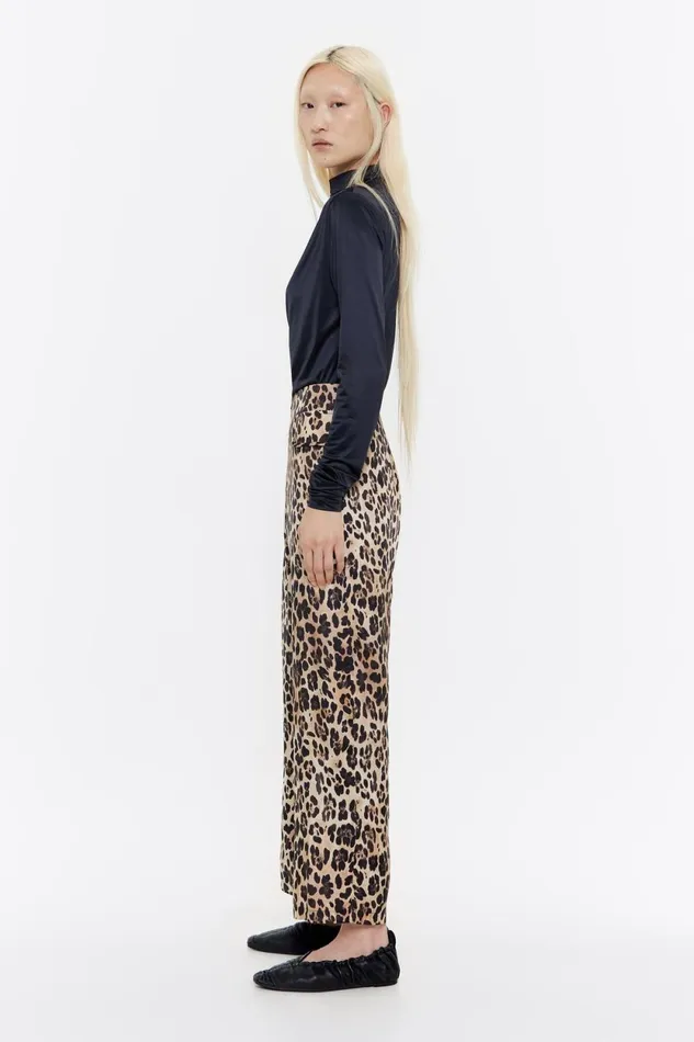 Beige Leopard Fluid Trousers Leopard Beige Women Bimba Y Lola Trousers Beige Leopard Fluid Trousers Leopard Beige Women Bimba Y Lola Trousers