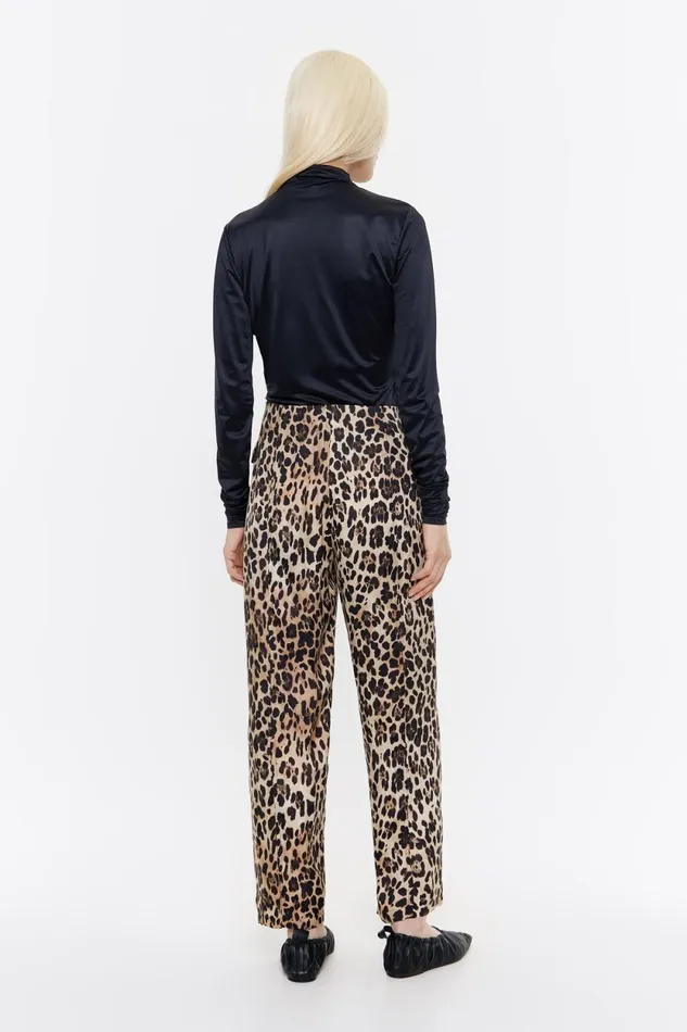 Beige Leopard Fluid Trousers Leopard Beige Women Bimba Y Lola Trousers Beige Leopard Fluid Trousers Leopard Beige Women Bimba Y Lola Trousers