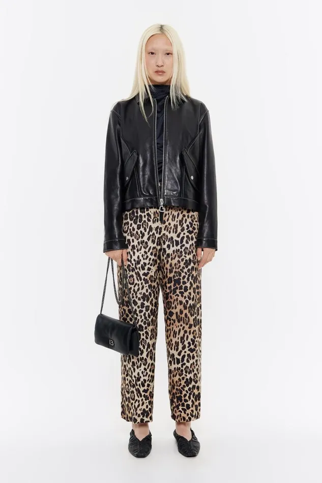 Beige Leopard Fluid Trousers Leopard Beige Women Bimba Y Lola Trousers Beige Leopard Fluid Trousers Leopard Beige Women Bimba Y Lola Trousers
