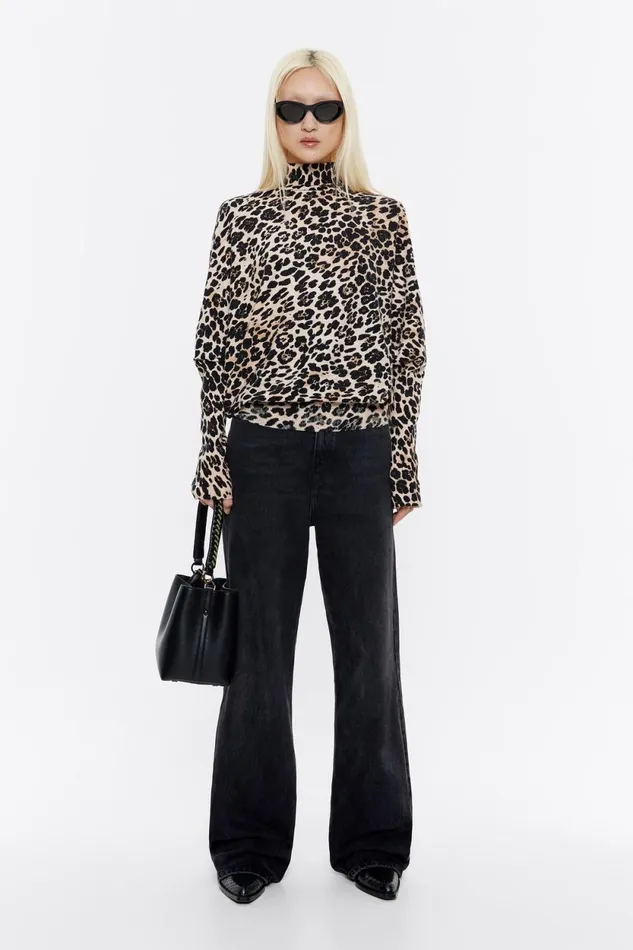 Beige Leopard Sweater Leopard Beige Women Bimba Y Lola Animal Print