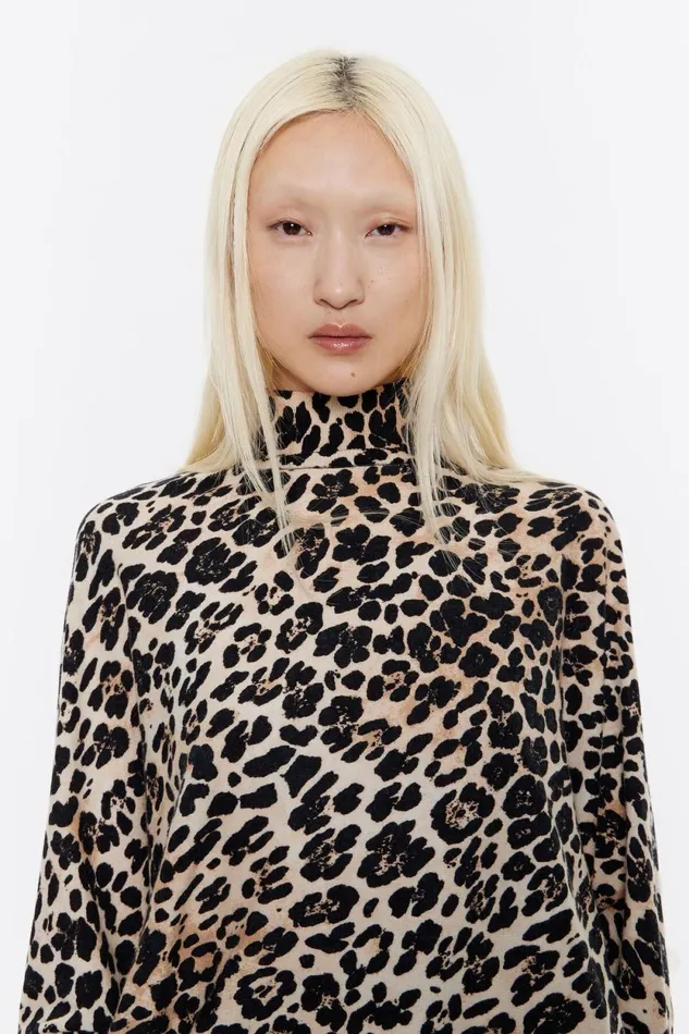Beige Leopard Sweater Leopard Beige Women Bimba Y Lola Animal Print Beige Leopard Sweater Leopard Beige Women Bimba Y Lola Animal Print
