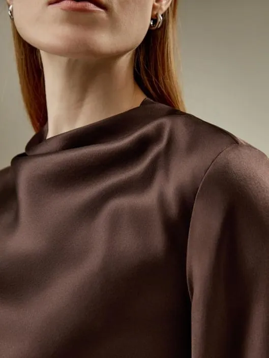 Bell Sleeves Minimalist Silk Top Women Blouses Lilysilk Shirts