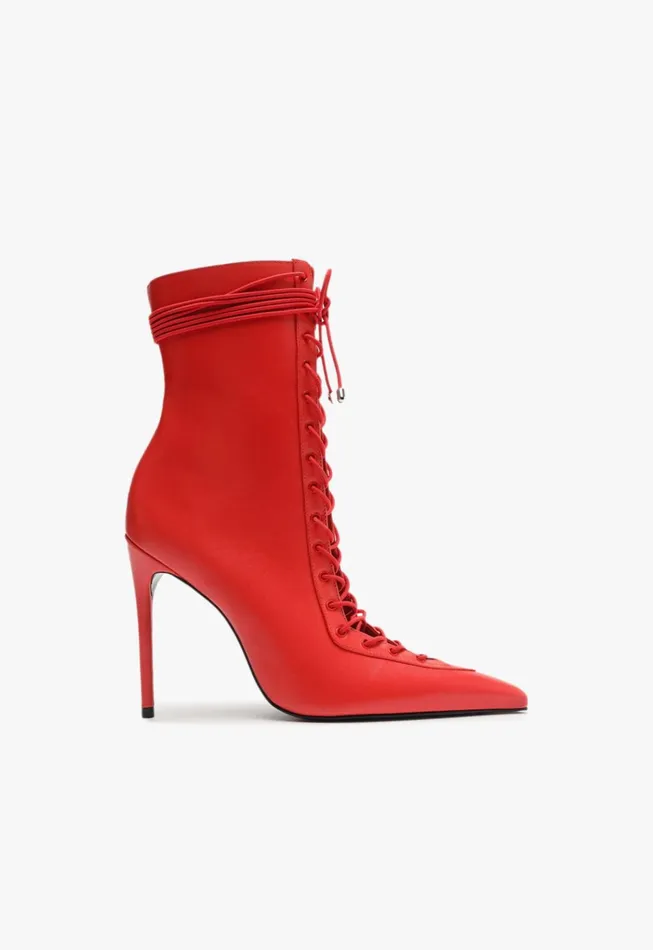Bella Bootie Red Women Schutz Shoes Booties