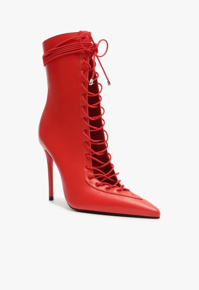 Bella Bootie Red Women Schutz Shoes Booties