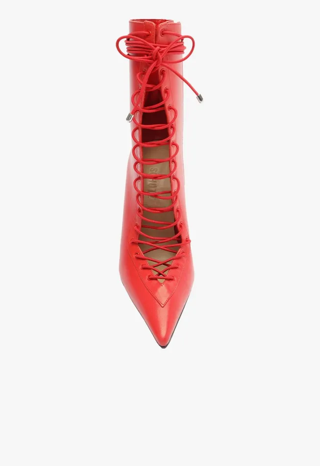 Bella Bootie Red Women Schutz Shoes Booties