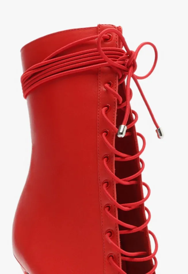 Bella Bootie Red Women Schutz Shoes Booties
