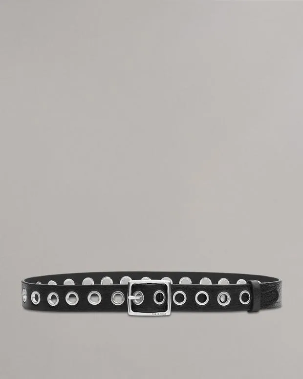 Belts Women Rag and Bone Boyfriend Leather Belt Black
