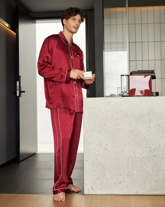 Best Silk Pajamas Mens Real 100 Pure Silk Sleepwear Men Lilysilk Pajamas
