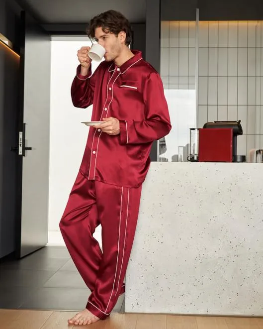 Best Silk Pajamas Mens Real 100 Pure Silk Sleepwear Men Lilysilk Pajamas