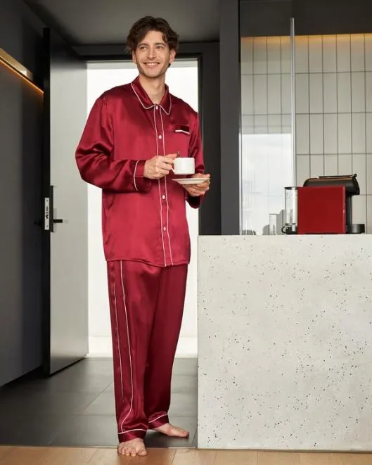 Best Silk Pajamas Mens Real 100 Pure Silk Sleepwear Men Lilysilk Pajamas