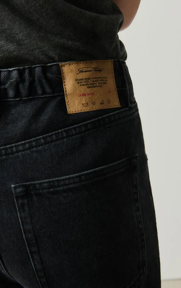 Big Carrot Jeans Yopday Black Salt And Pepper Women American Vintage Jeans Big Carrot Jeans Yopday Black Salt And Pepper Women American Vintage Jeans