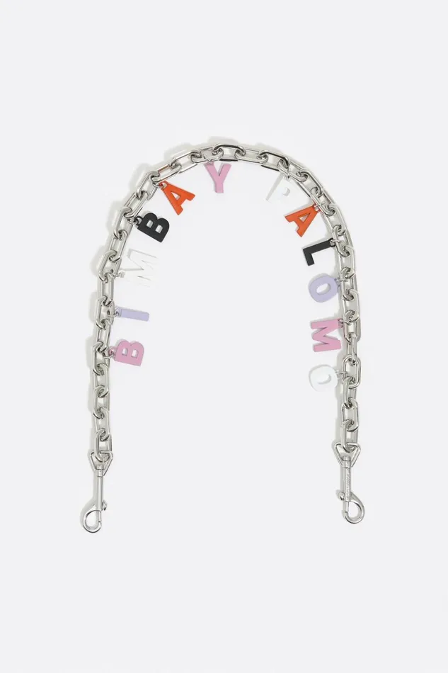 BIMBA Y PALOMO Silver Bag Chain Antique Silver Women Bimba Y Lola Bag Charms