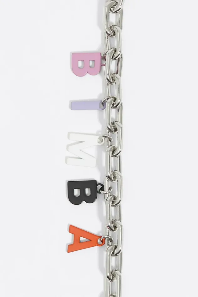 BIMBA Y PALOMO Silver Bag Chain Antique Silver Women Bimba Y Lola Bag Charms BIMBA Y PALOMO Silver Bag Chain Antique Silver Women Bimba Y Lola Bag Charms
