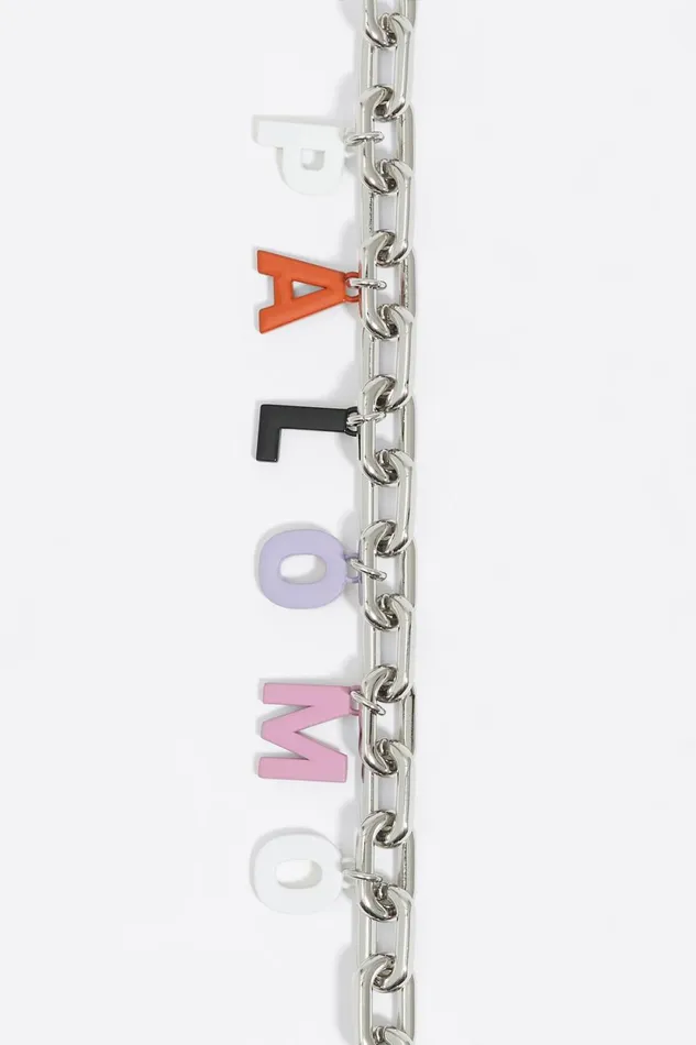 BIMBA Y PALOMO Silver Bag Chain Antique Silver Women Bimba Y Lola Bag Charms BIMBA Y PALOMO Silver Bag Chain Antique Silver Women Bimba Y Lola Bag Charms