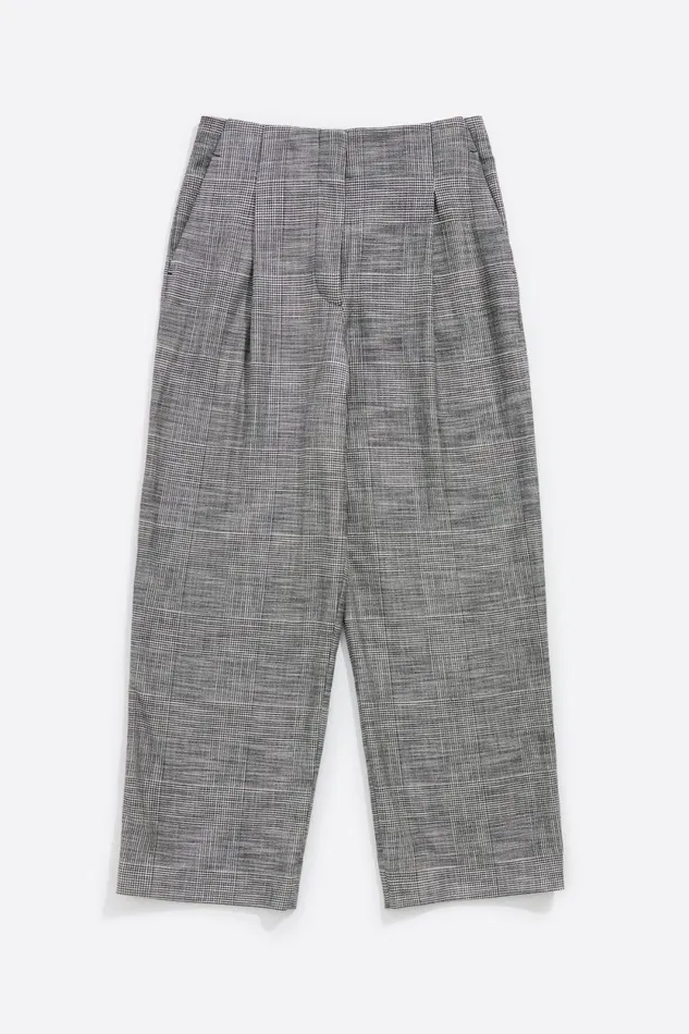 Black Checked Darted Trousers Black Women Bimba Y Lola Trousers Black Checked Darted Trousers Black Women Bimba Y Lola Trousers