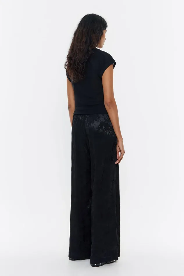 Black Jacquard Jogger Trousers Black Women Bimba Y Lola Party Black Jacquard Jogger Trousers Black Women Bimba Y Lola Party