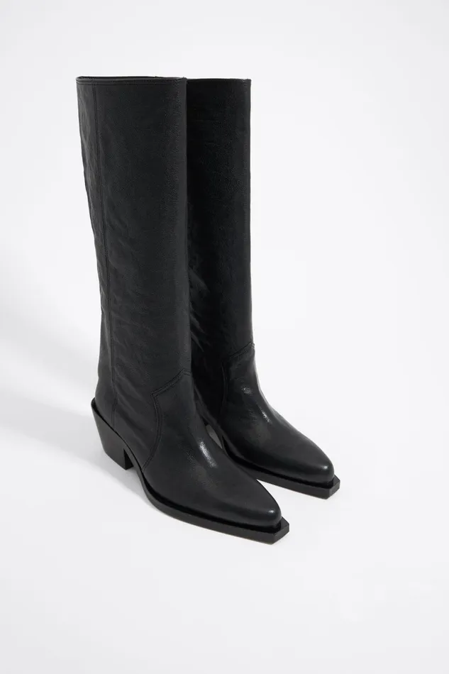 Black Leather Cowboy Boot Black Women Bimba Y Lola Ankle Boots And Boots Black Leather Cowboy Boot Black Women Bimba Y Lola Ankle Boots And Boots