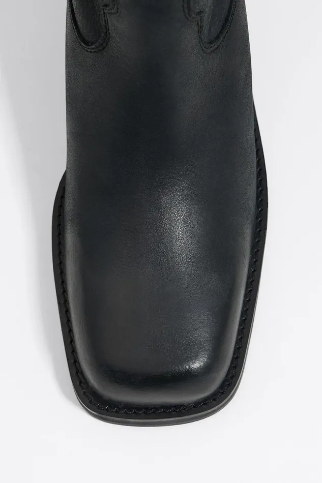 Black Leather Cowboy Boot Black Women Bimba Y Lola Ankle Boots And Boots Black Leather Cowboy Boot Black Women Bimba Y Lola Ankle Boots And Boots