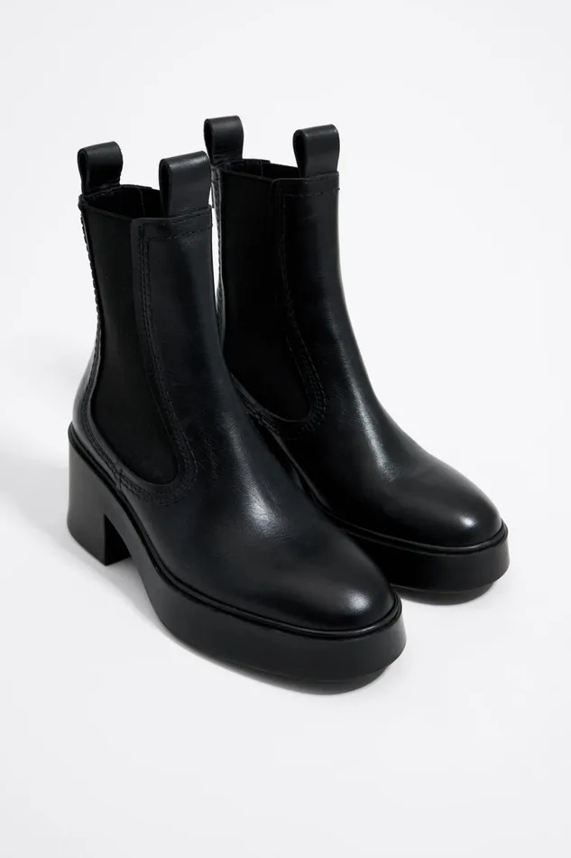 Black Leather Heeled Chelsea Boot Black Women Bimba Y Lola Ankle Boots And Boots Black Leather Heeled Chelsea Boot Black Women Bimba Y Lola Ankle Boots And Boots
