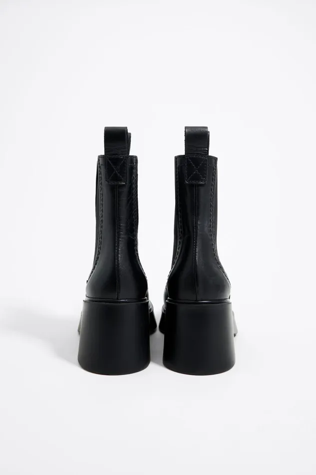 Black Leather Heeled Chelsea Boot Black Women Bimba Y Lola Ankle Boots And Boots Black Leather Heeled Chelsea Boot Black Women Bimba Y Lola Ankle Boots And Boots