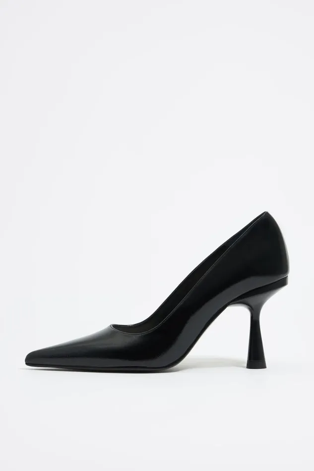 Black Leather Pump Black Women Bimba Y Lola Court Shoes