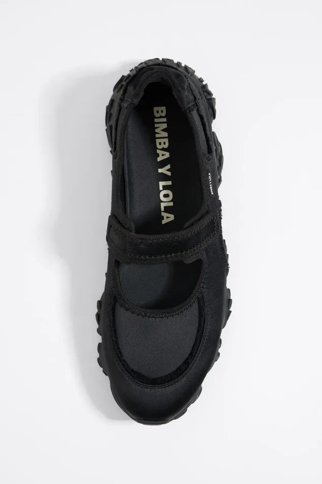 Black Octopus MaryJane Runner Ballerina Black Women Bimba Y Lola Ballerinas Black Octopus MaryJane Runner Ballerina Black Women Bimba Y Lola Ballerinas