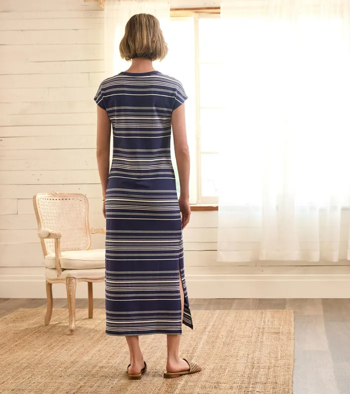Blake Dress 8211 Patriot Blue Stripes Hatley
