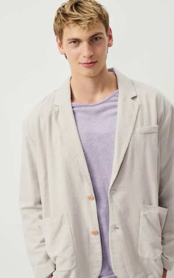 Blazer Enyway Arctic Melange Men American Vintage Jackets and Blazers