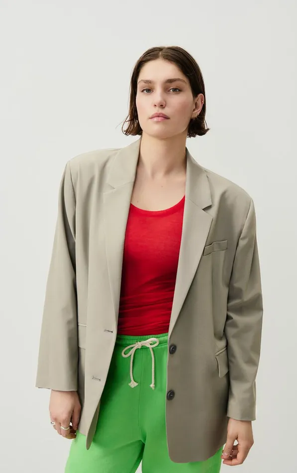 Blazer Kabird Mist Women American Vintage Jackets and Blazers