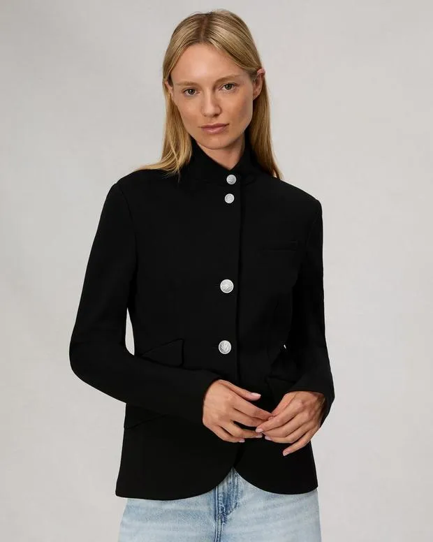 Blazers and Vests Women Rag and Bone Slade Ponte Blazer Black