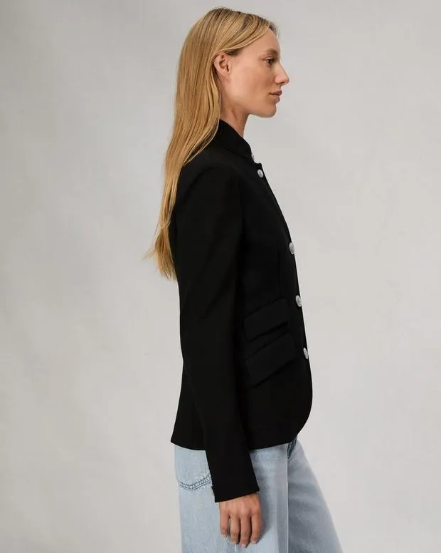 Blazers and Vests Women Rag and Bone Slade Ponte Blazer Black