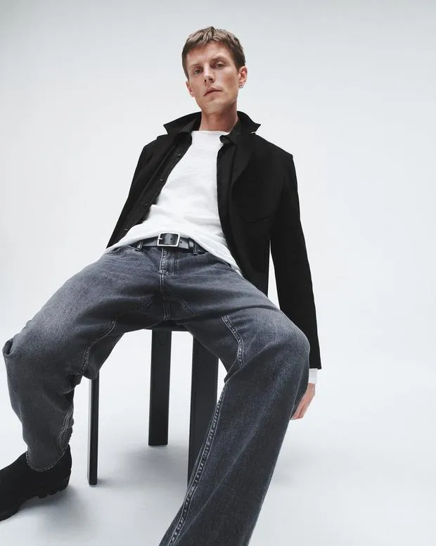Blazers Men Rag and Bone Prospect Wool Blazer Black