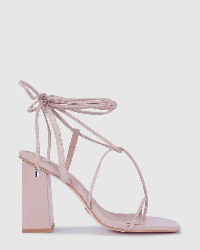 Block Heels MISSIE Nude Block Heels 8211 NOVO Shoes Women