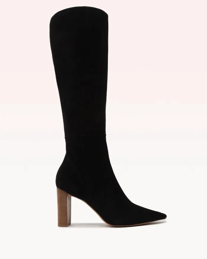 Boots Women Alexandre Birman Elisa Black Knee High Boot 8211 Luxury Leather Boots Black Boots Women Alexandre Birman Elisa Black Knee High Boot 8211 Luxury Leather Boots Black