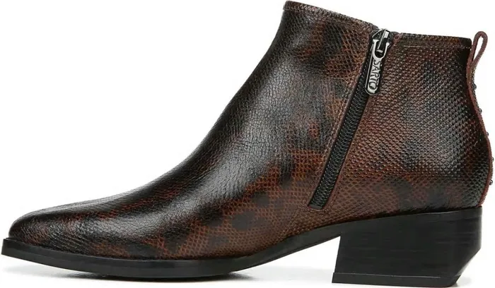 Boots Women Franco Sarto Sarto Asti Ankle Boot Espresso Snake Print Leather