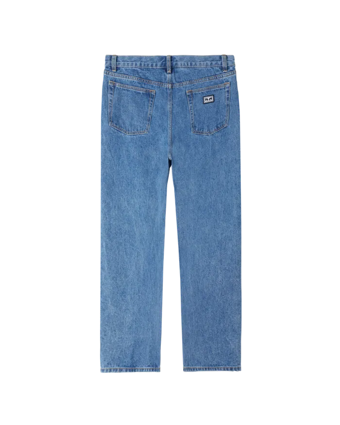 BOTTOMS Men OBEY Clothing BENDER DENIM Light Indigo