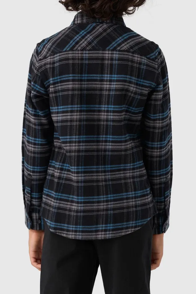 BOY039S REDMOND PLAID LONG SLEEVE SHIRT Black Kids O039NEILL Boy039S Clothing