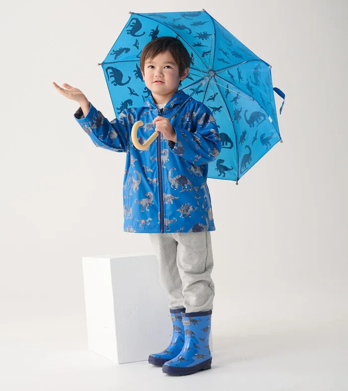 Boys Dinosaur ZipUp Rain Jacket Hatley