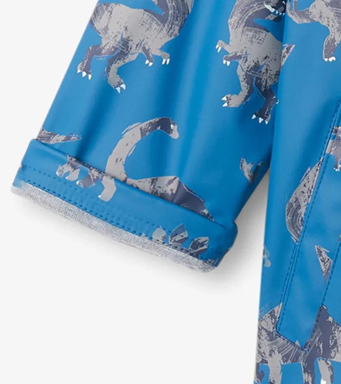 Boys Dinosaur ZipUp Rain Jacket Hatley