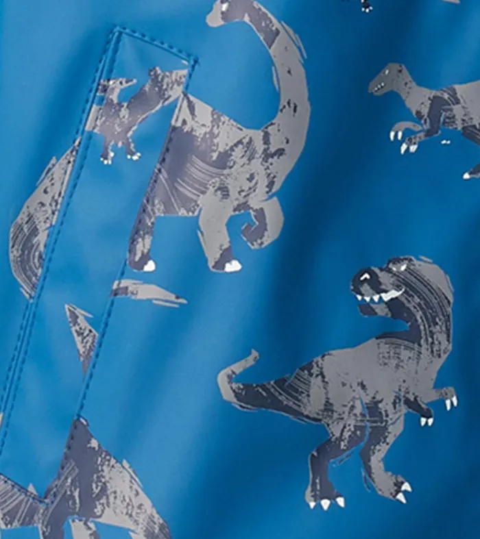 Boys Dinosaur ZipUp Rain Jacket Hatley