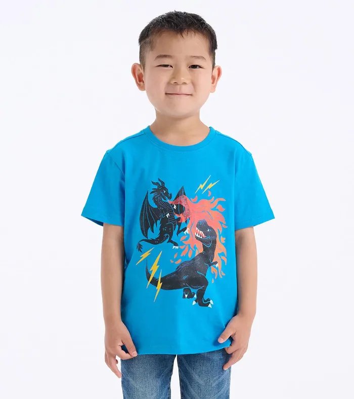 Boys Dragon Vs Dino Graphic TShirt Hatley
