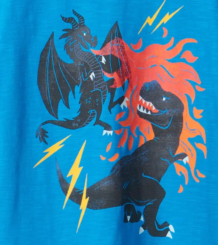Boys Dragon Vs Dino Graphic TShirt Hatley