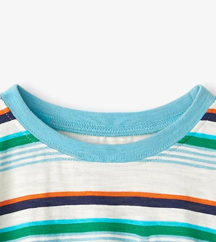 Boys Hiking Stripes Pocket Tee Hatley