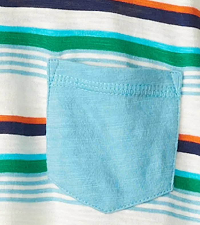 Boys Hiking Stripes Pocket Tee Hatley