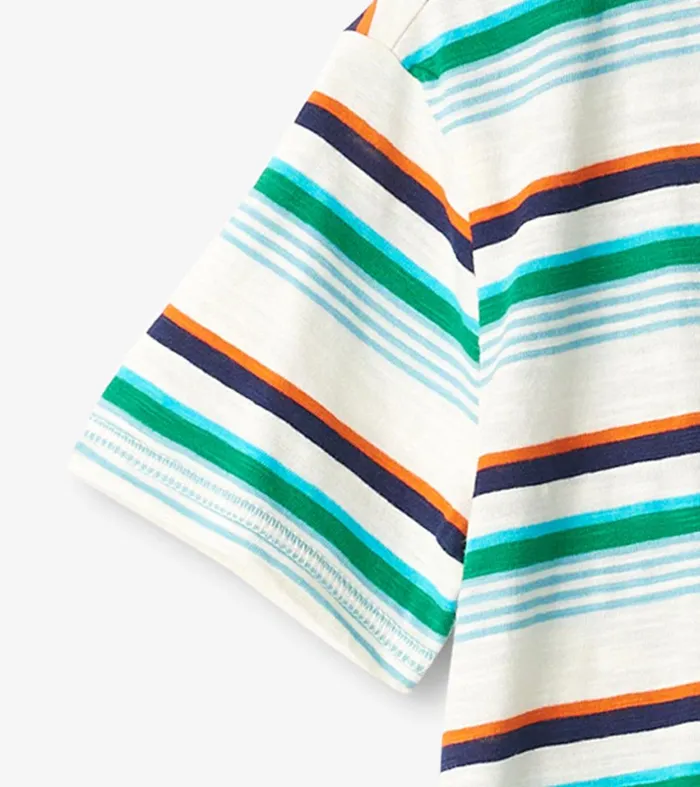 Boys Hiking Stripes Pocket Tee Hatley