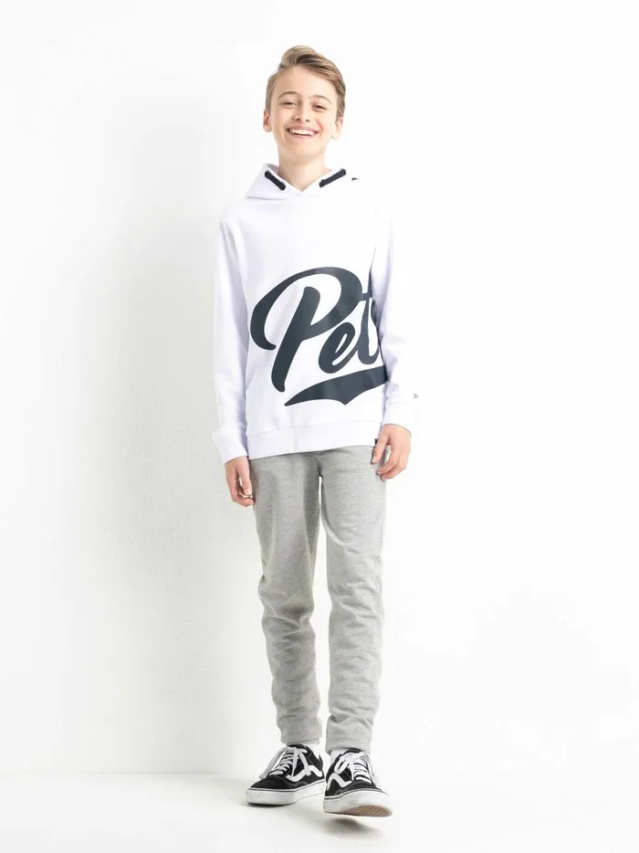 Boys Knits and Sweats Petrol Industries Hoodie With Logo Artwork Bright White