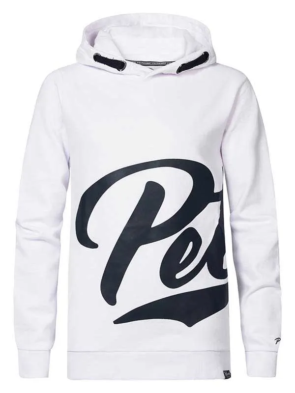 Boys Knits and Sweats Petrol Industries Hoodie With Logo Artwork Bright White
