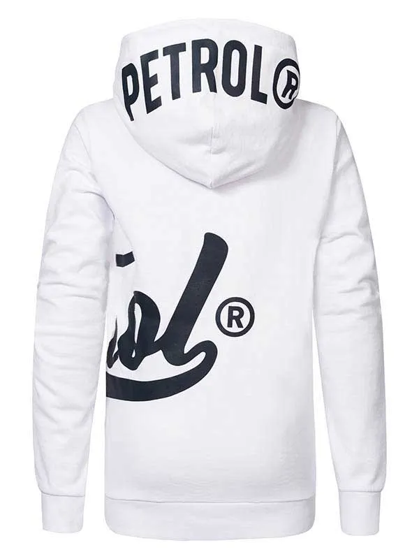 Boys Knits and Sweats Petrol Industries Hoodie With Logo Artwork Bright White