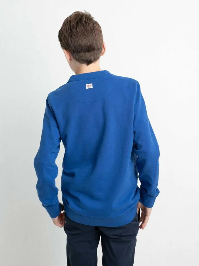 Boys Knits and Sweats Petrol Industries Pullover With Logo Artwork Imperial Blue